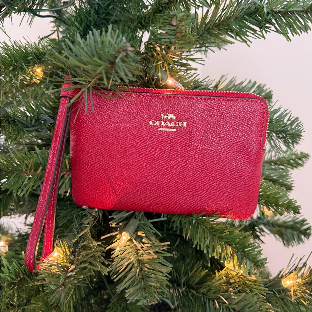 Coach Red Wristlet